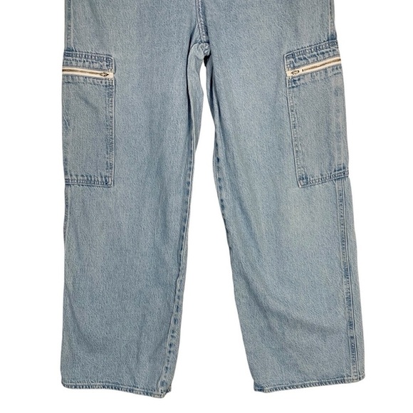 Levis High Loose Wide Leg Cargo Jeans Size 32 - Picture 5 of 9